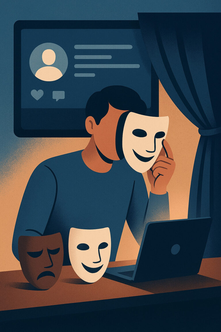 Le maschere digitali che indossiamo online.